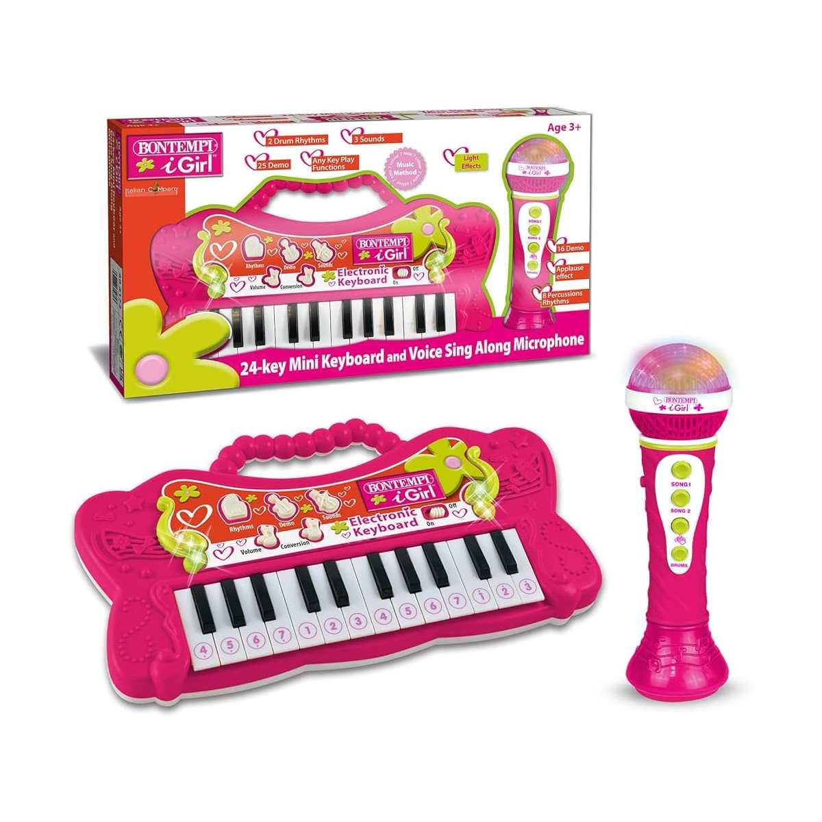 Tastiera 24 tasti con microfono karaoke