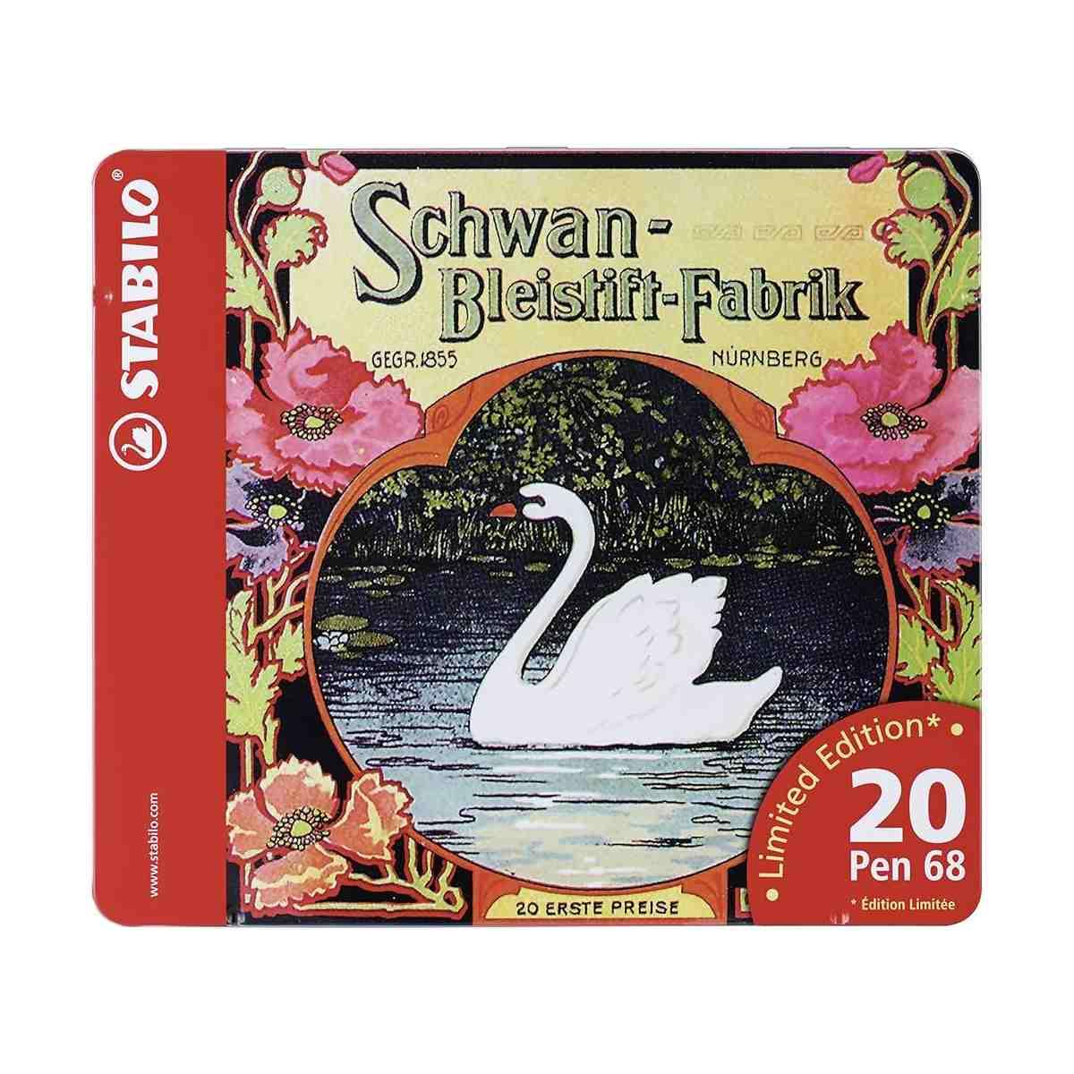 Stabilo pen 68 scatola metallo 20 col ass