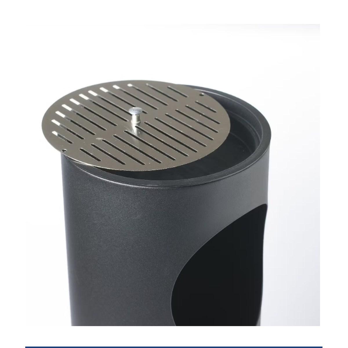 Gettacarte + portacenere nero