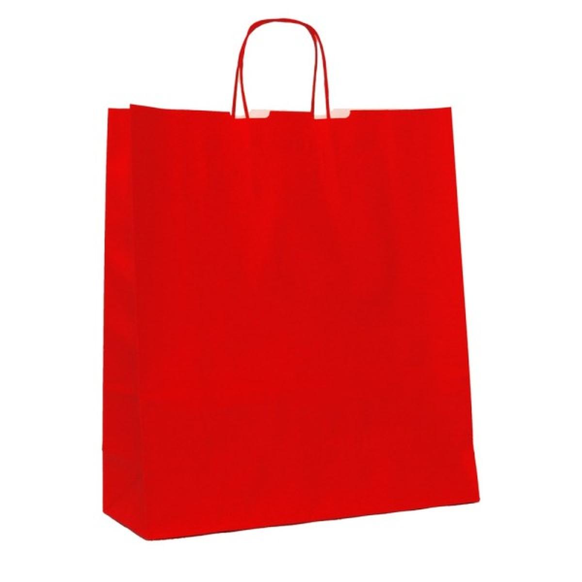 Shoppers cordino 26x11x34.5 rosso