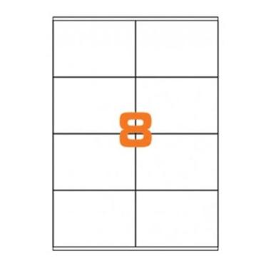 CF.100 ETICHETTE ADES. SU A4 105x72 CON MARGINE