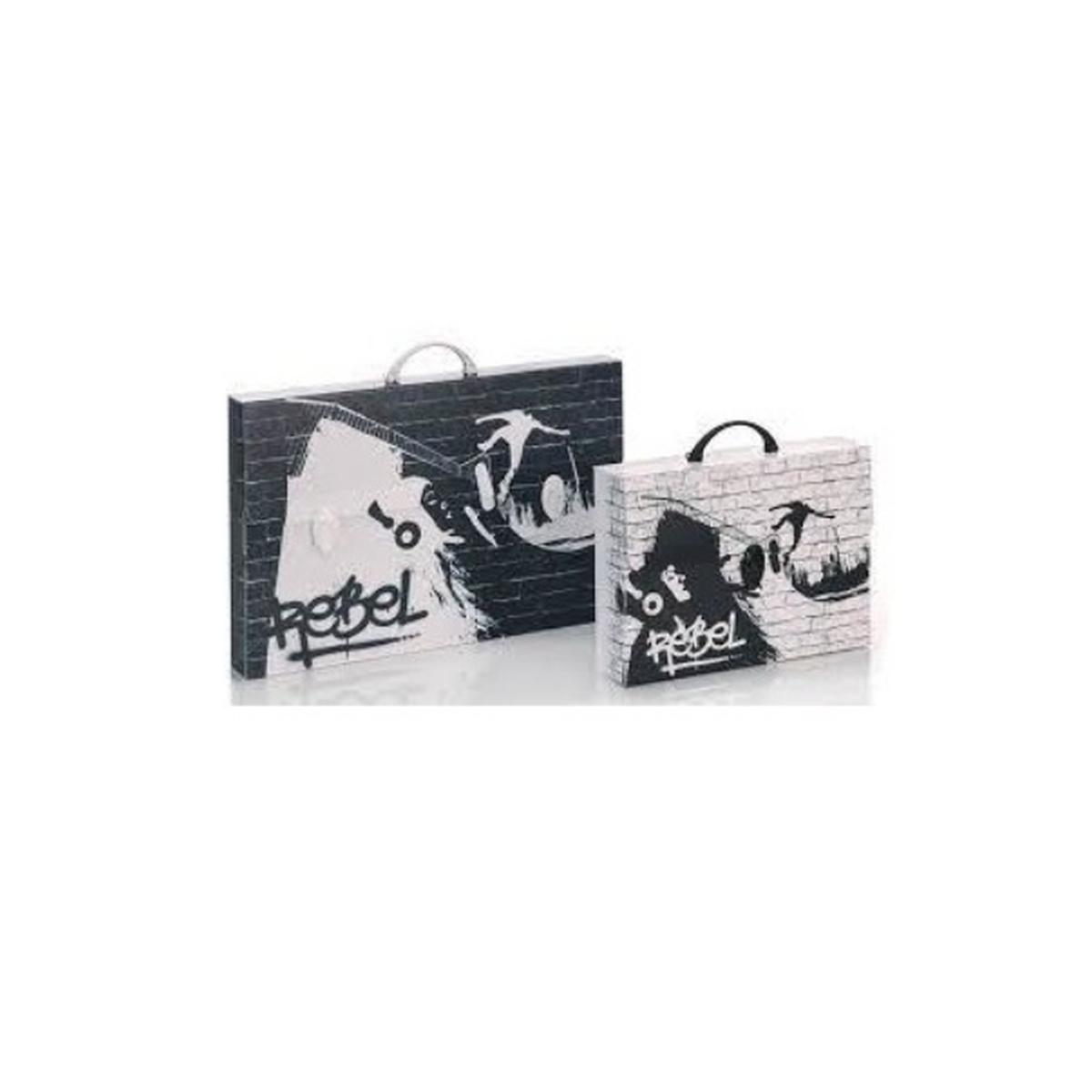 VALIGETTA BLACK & WHITE 36.5x56.5x5.5 2CH