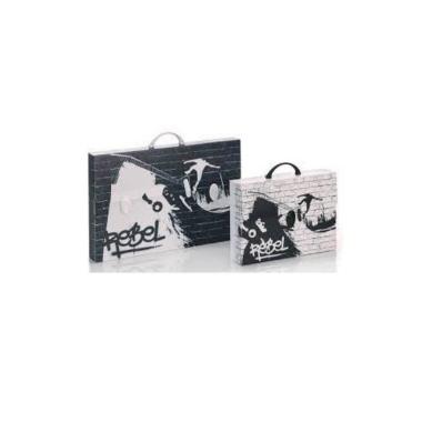 VALIGETTA BLACK & WHITE 36.5x56.5x5.5 2CH