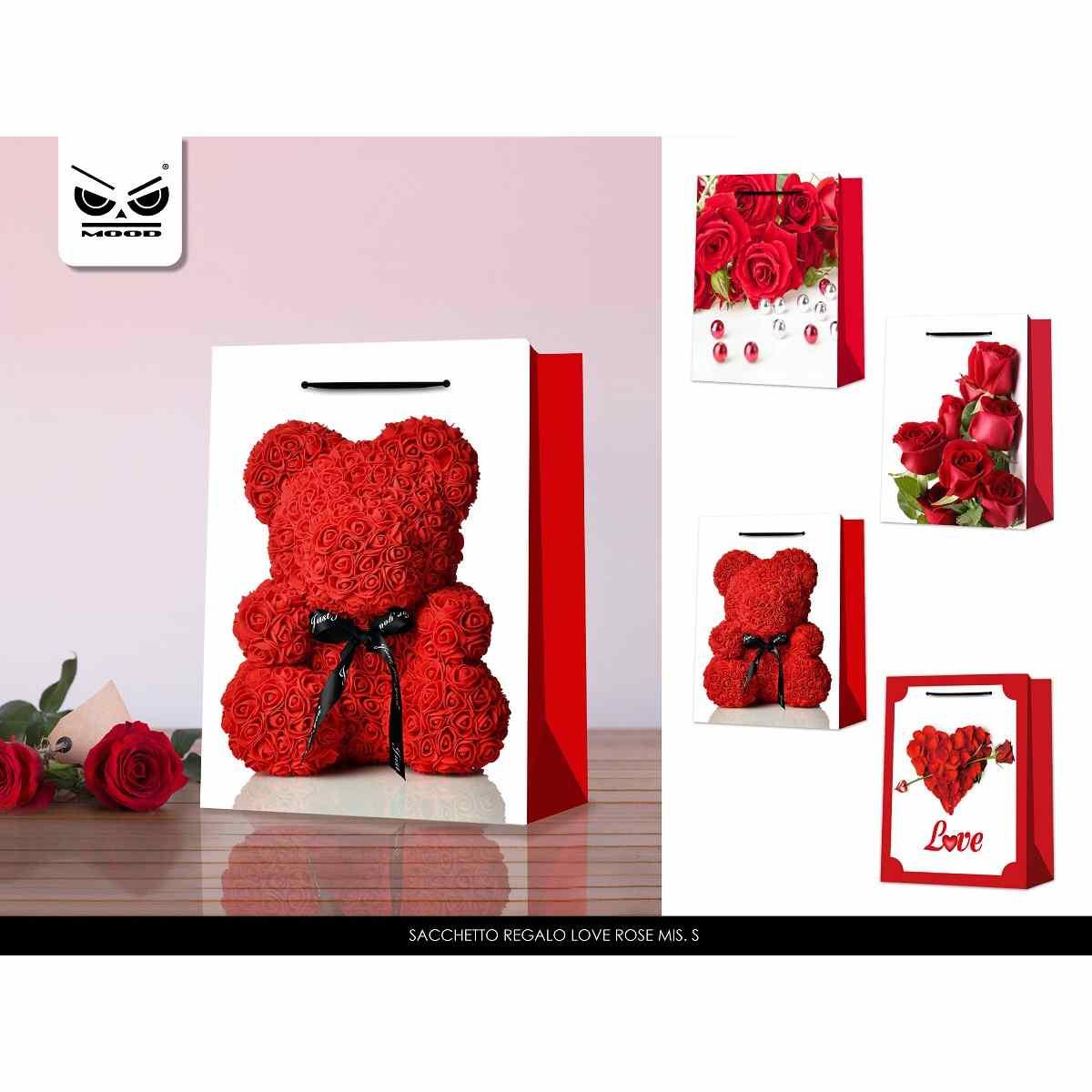 Sacchetto regalo love rose mis s