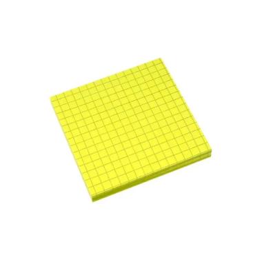 Stickynotes 75x75 quadretti giallo fluo cf 12 pz