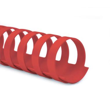 Spirali in plastica 12.5mm cf100 rosso