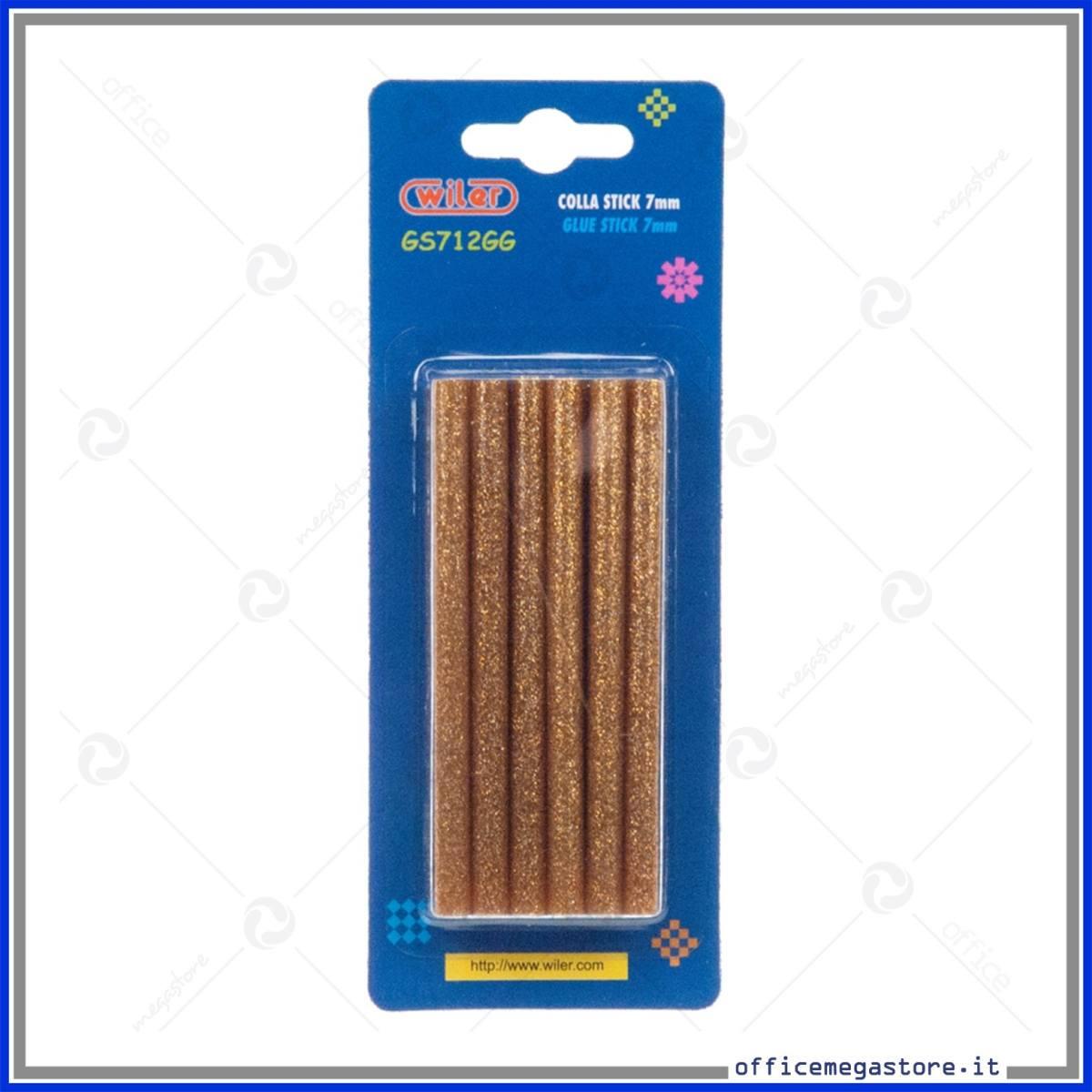 Colla glitter oro 10ml cf.6 pz.