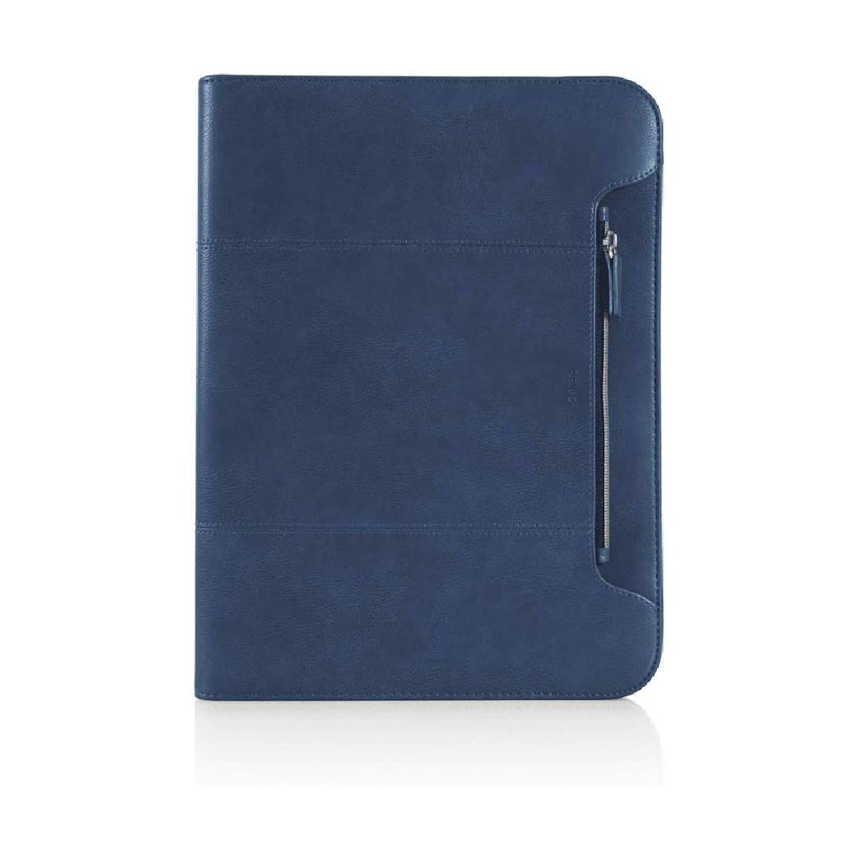 Portablocco con zip blu-gate in ecopelle