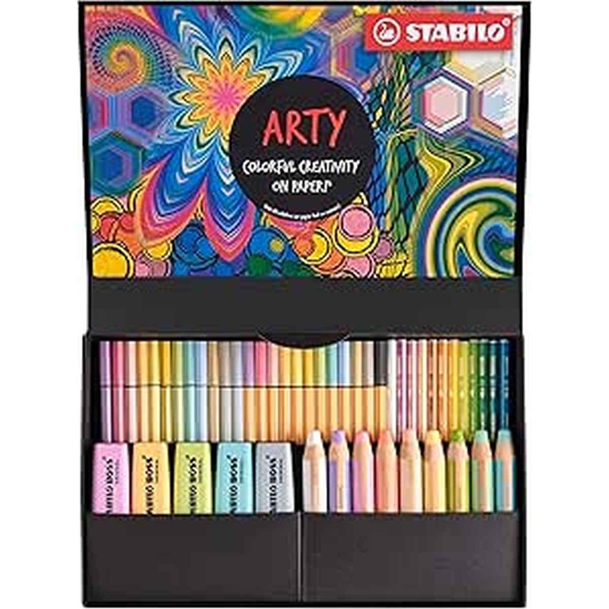Stabilo arty set pastel 50pz