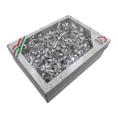 Coccarde lux met.mm14 100pz. argento