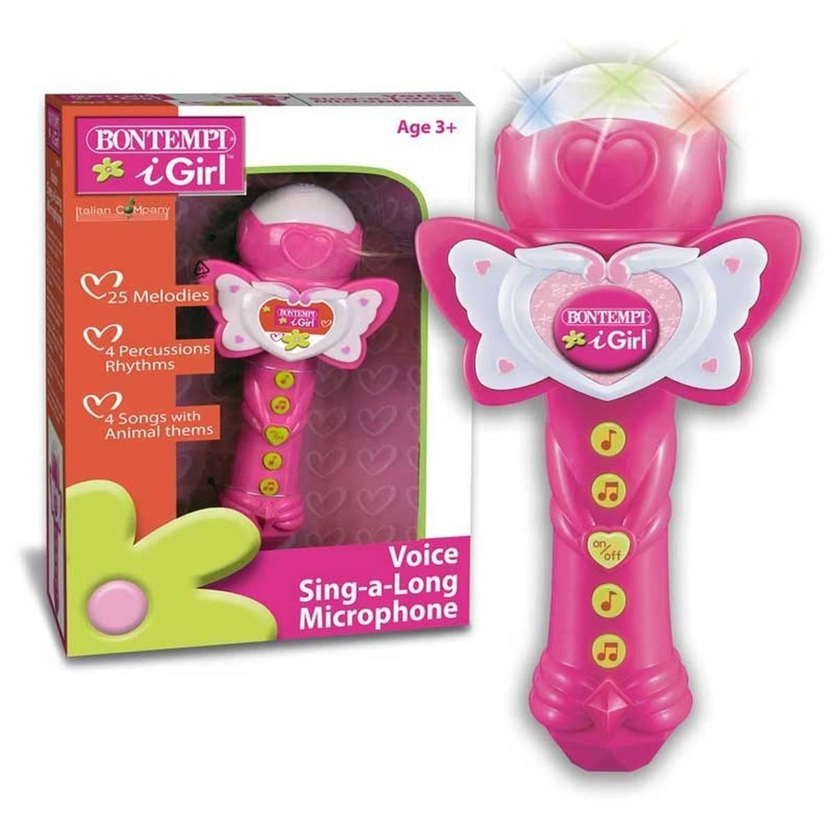 Microfono karaoke con effetti luminosi