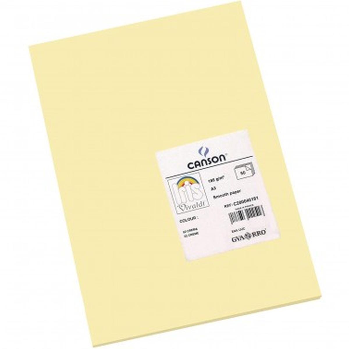 Fogli vivaldi a4 185 gr 50fg  crema