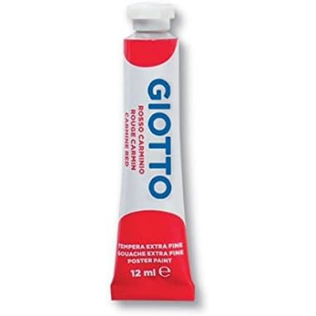 Tempera tubetto 12ml cf.6pz.rosso carminio