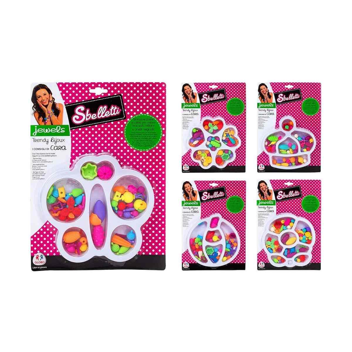 Perline in plastica 50 pz 5 ass