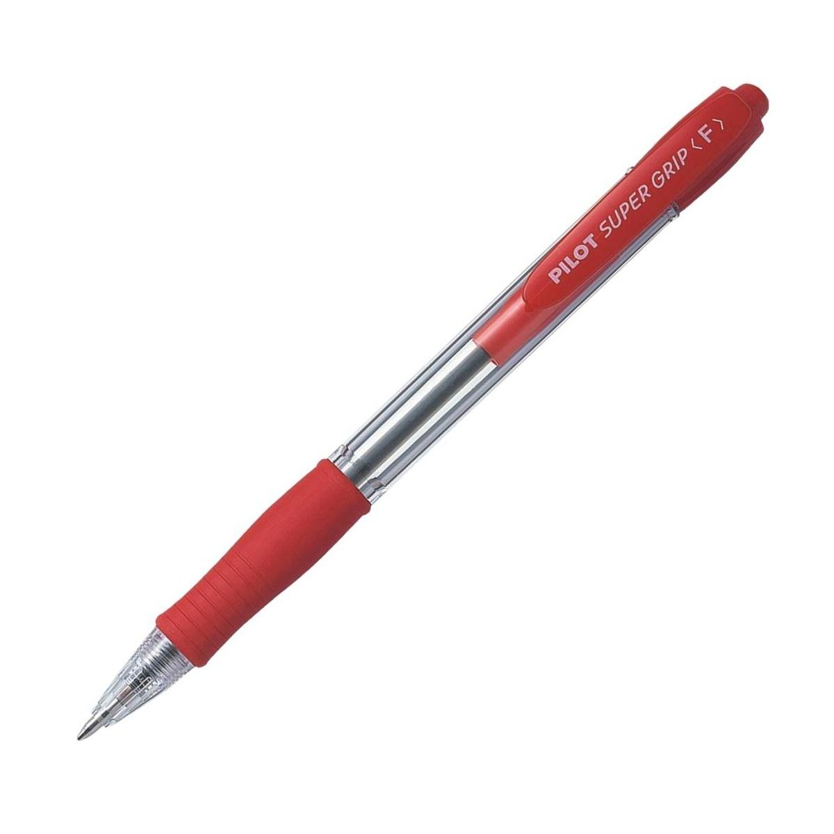 Penna super grip punta 0,7 pz.12 rosso