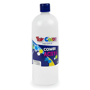 Flacone 1000ml  acrilico lucido bianco