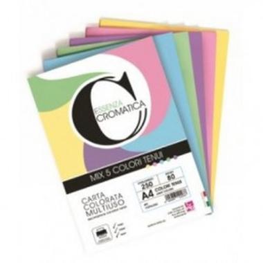 Carta a4 200gr col. tenui ass 100fg cromatica