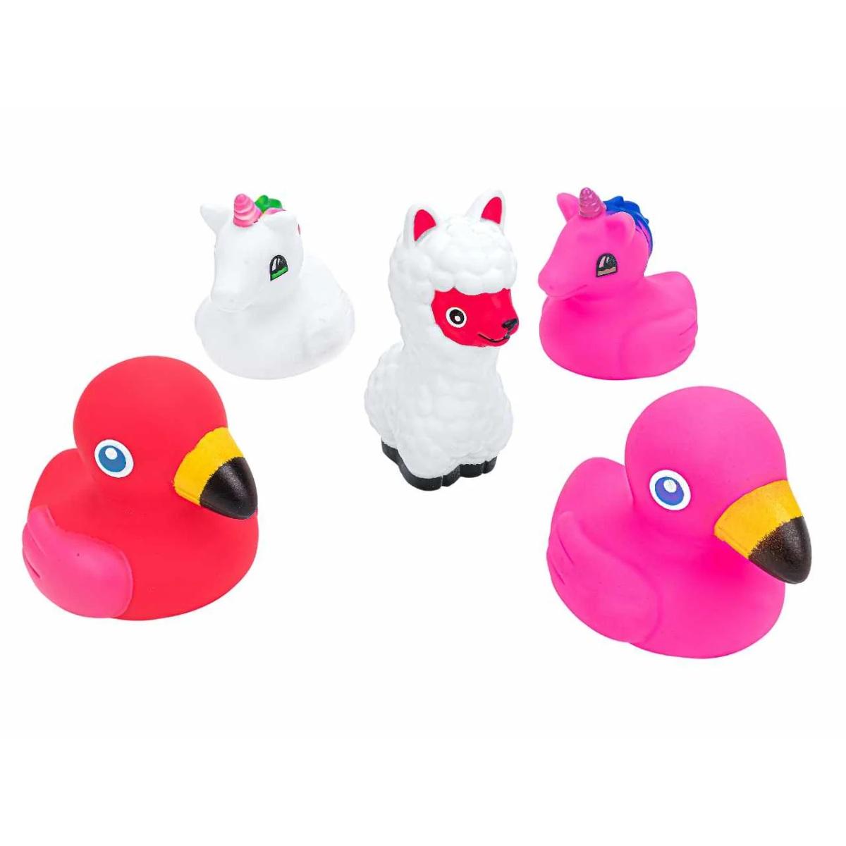 Gommolosi animali alpaca/fenicottero/unicorno 5pz