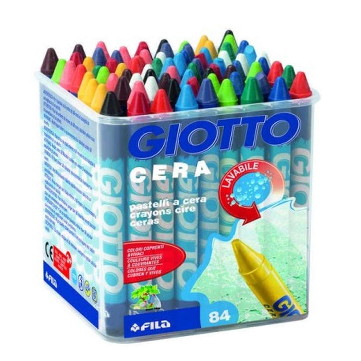 Schoolpack giotto cera maxi 84 pz.