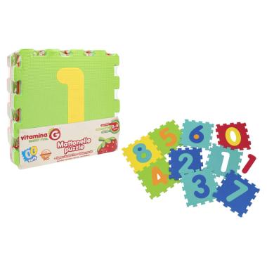 Mattonelle puzzle numeri 9pz 10mm