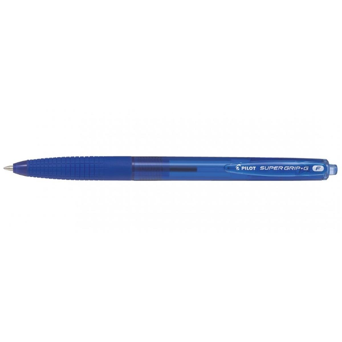 Penna super grip g a scatto f cf12 blu