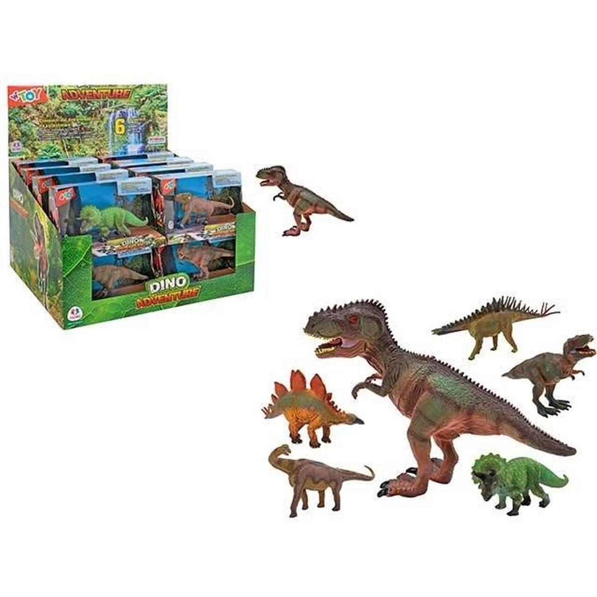 Animali dinosauro 17cm 6ass 16pz d/box
