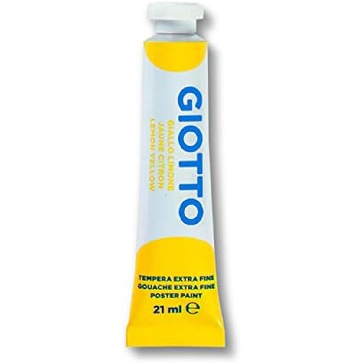 Tempera tubetto 21ml cf.6pz.giallo limone