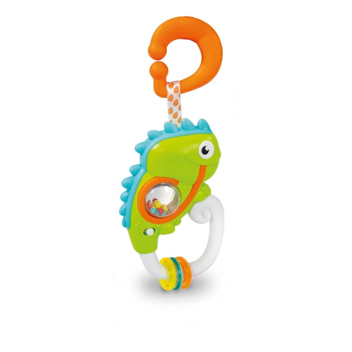 Interactive rattle fun chameleon