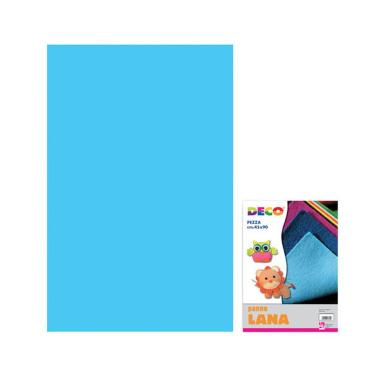 Panno lana 45x90 azzurro