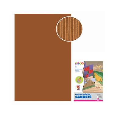 Cartoncino ondulato 50x70 fg.10 marrone