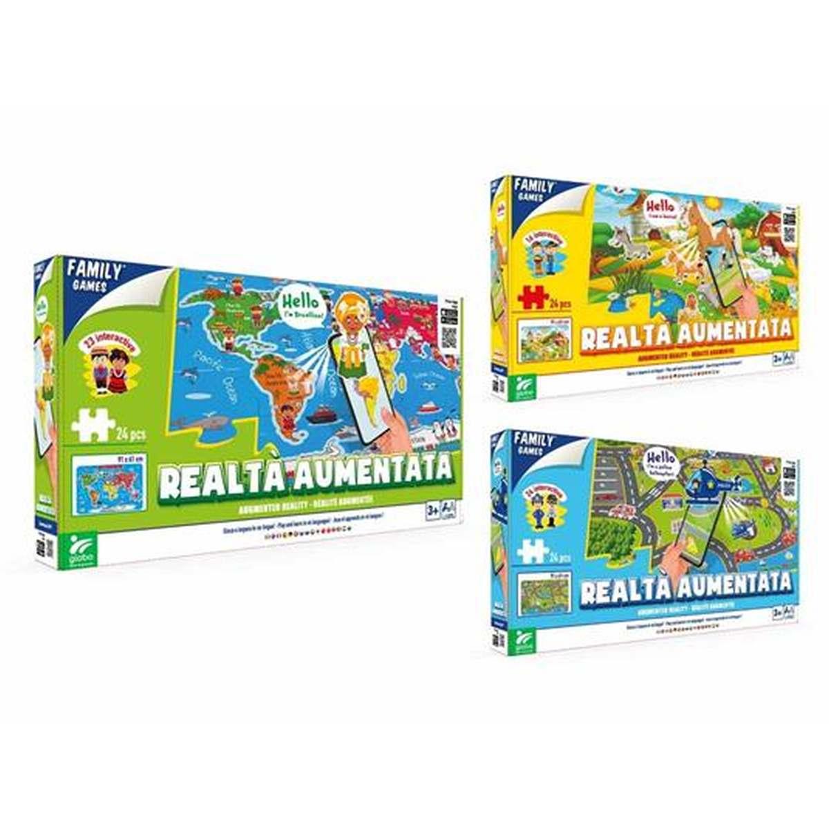 Mega puzzle 24pz-cm91,5x61 c/realta' aumentata 3a
