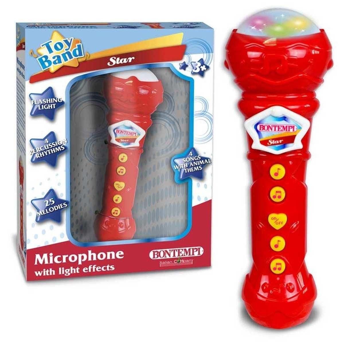 Microfono karaoke con effetti luminosi