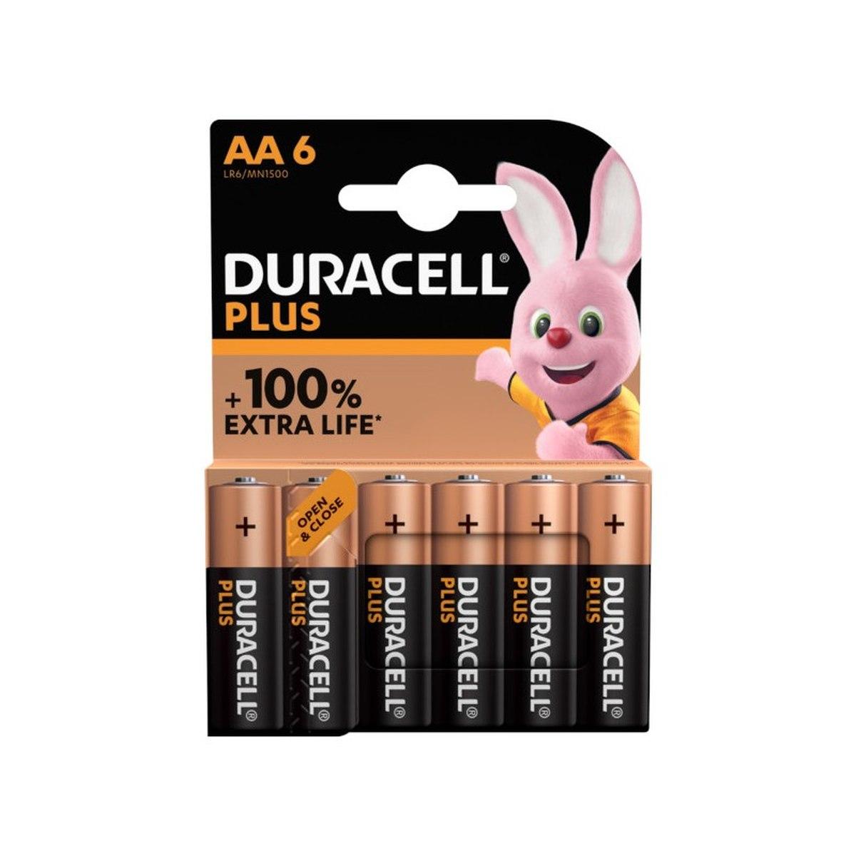 Duracell plus power stilo 6pz mn1500 aa