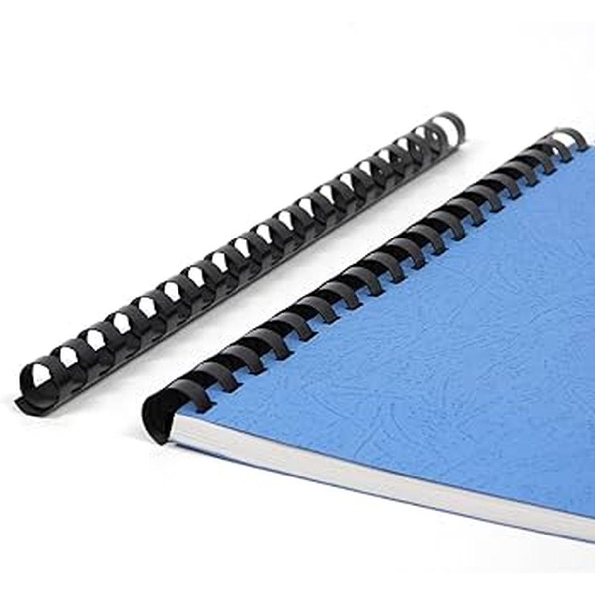 Spirali in plastica 25mm cf50 nero