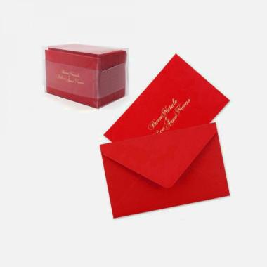 Opalina f.to 9 rosso stampa oro natale cf 100/100