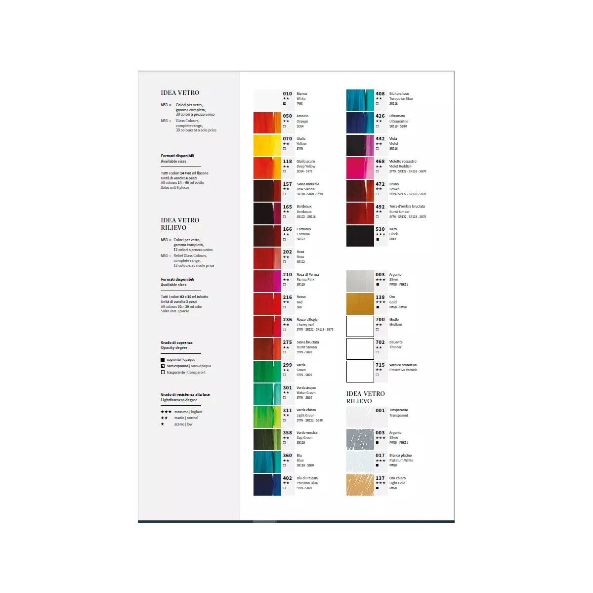 Idea vetro 60 ml giallo scuro