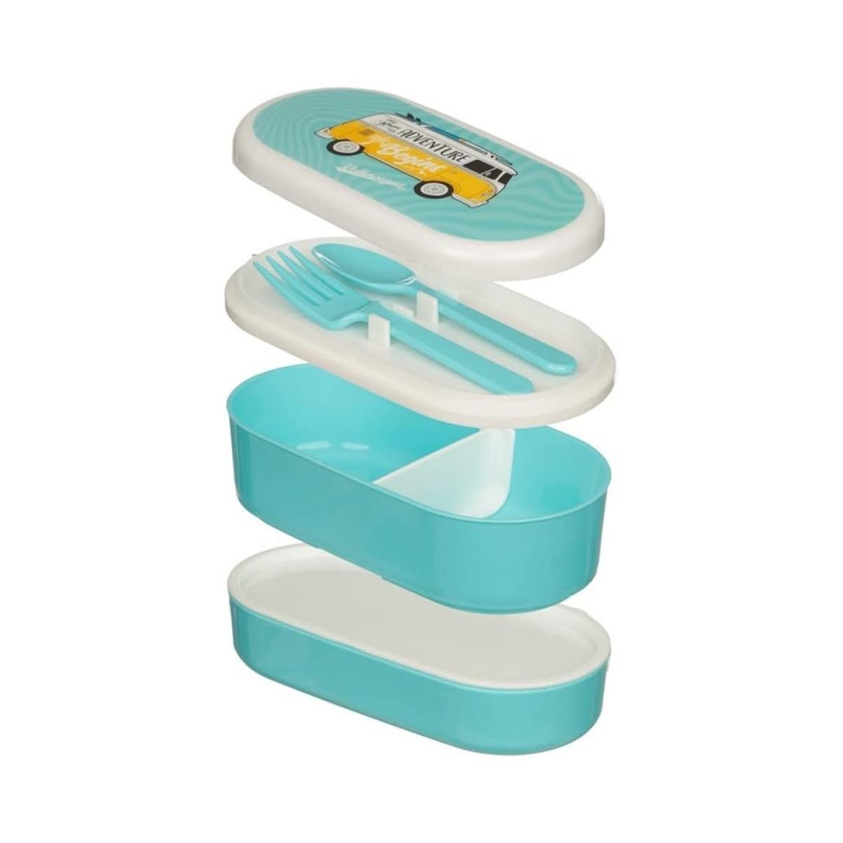 Set 3 contenitori per bento c/posate volkswagen