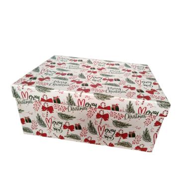Set 10 scatole rettangolari merry xmas