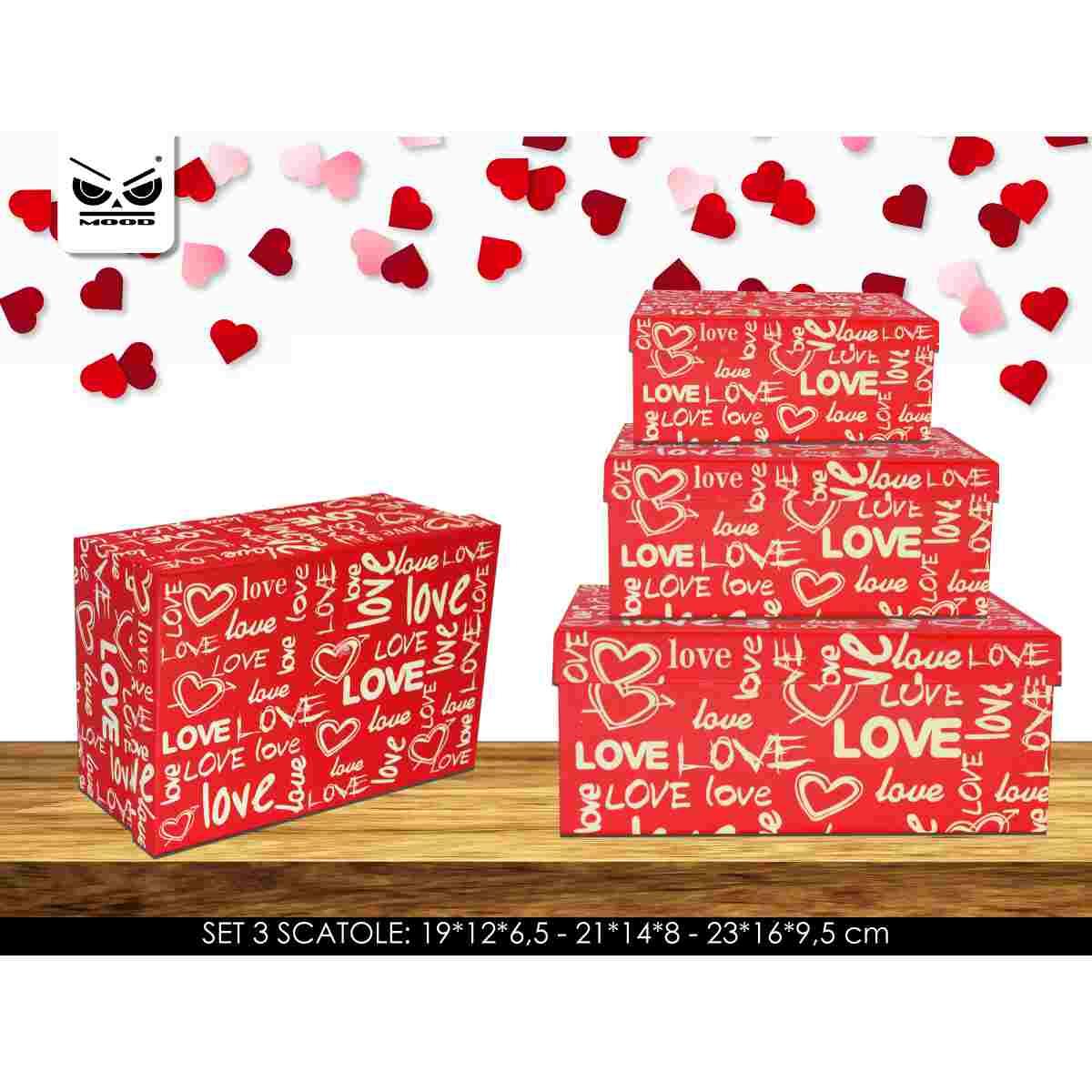 Set 3 scatole love love love