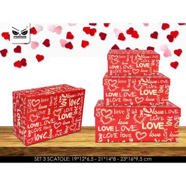 Set 3 scatole love love love