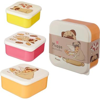 Set 3 contenitori per alimenti carlino