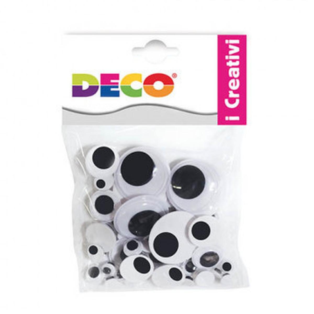 Occhi mobili adesivi cm.2 pz.100