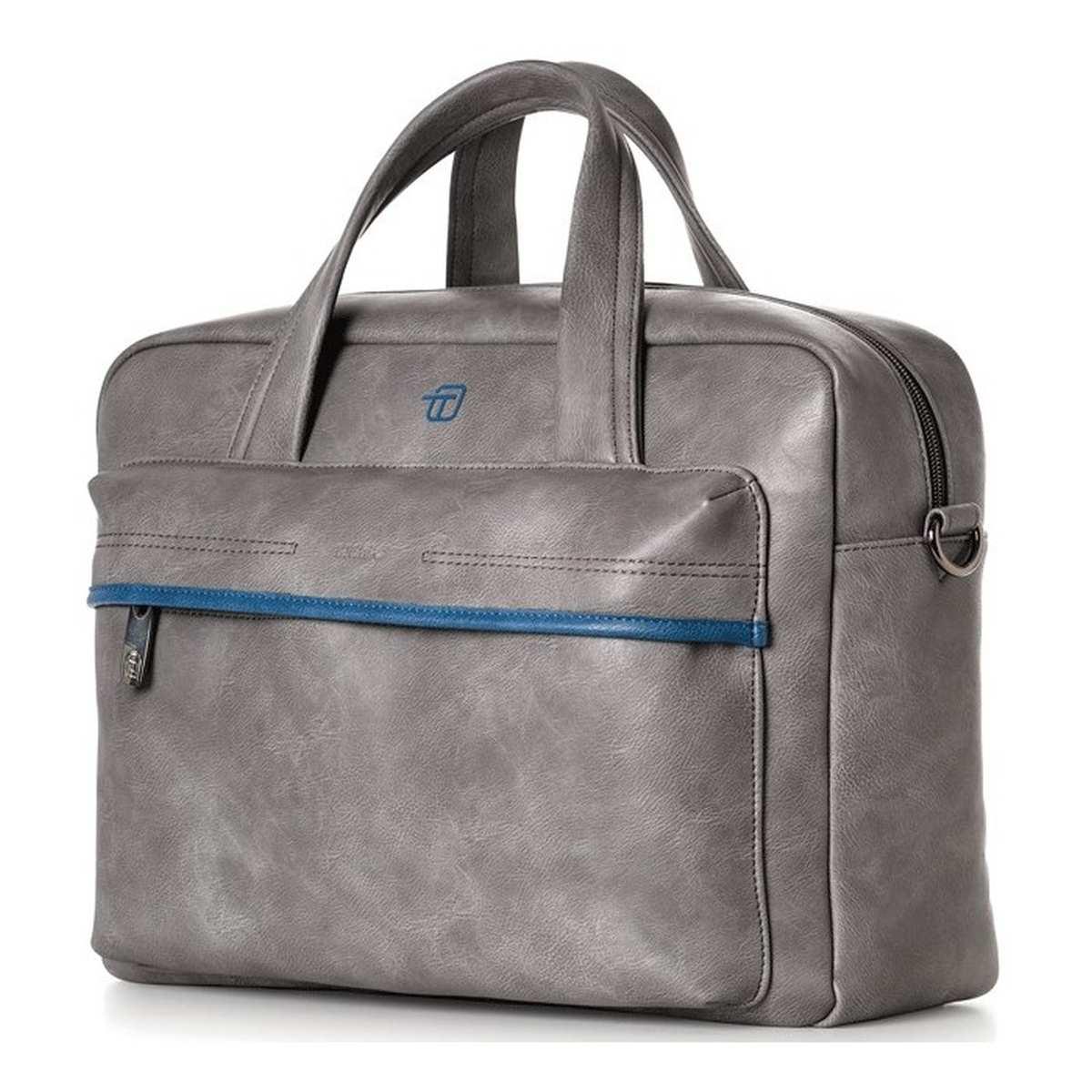 Borsa a 2 manici blu-gate in e/pelle