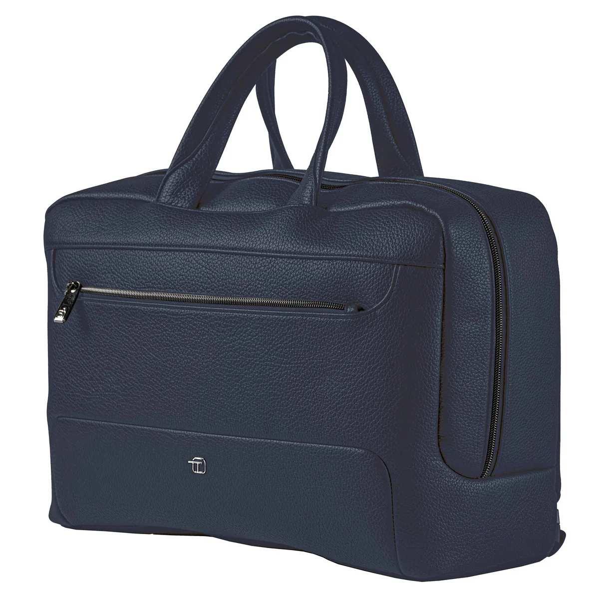 Bi-bag gate trended in ecopelle nero