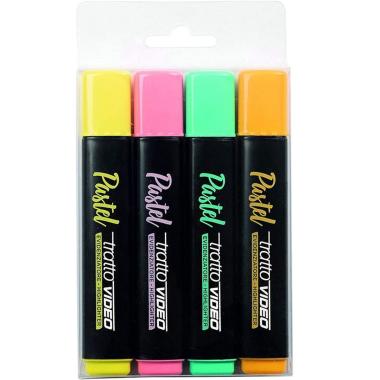 Tratto video pastel. busta 4 pz