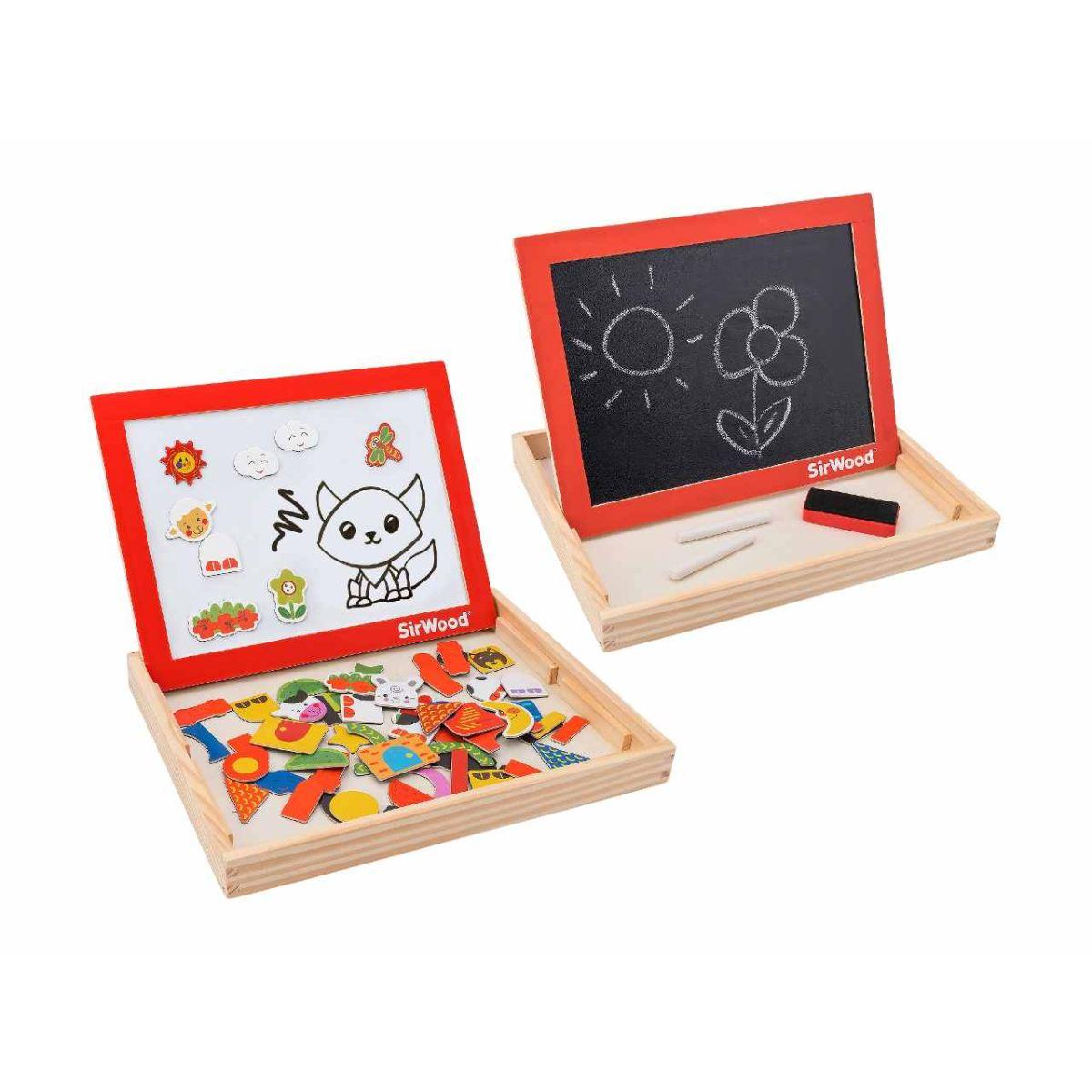 Lavagna legno magnetica + magneti