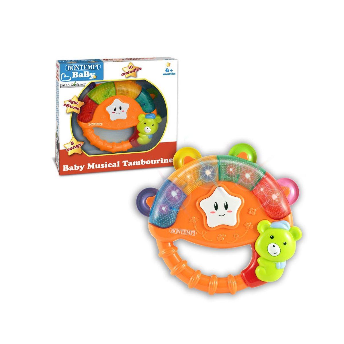 Baby tamburello elettronico con luci e suoni