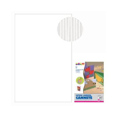 Cartoncino ondulato 50x70 fg.10 bianco