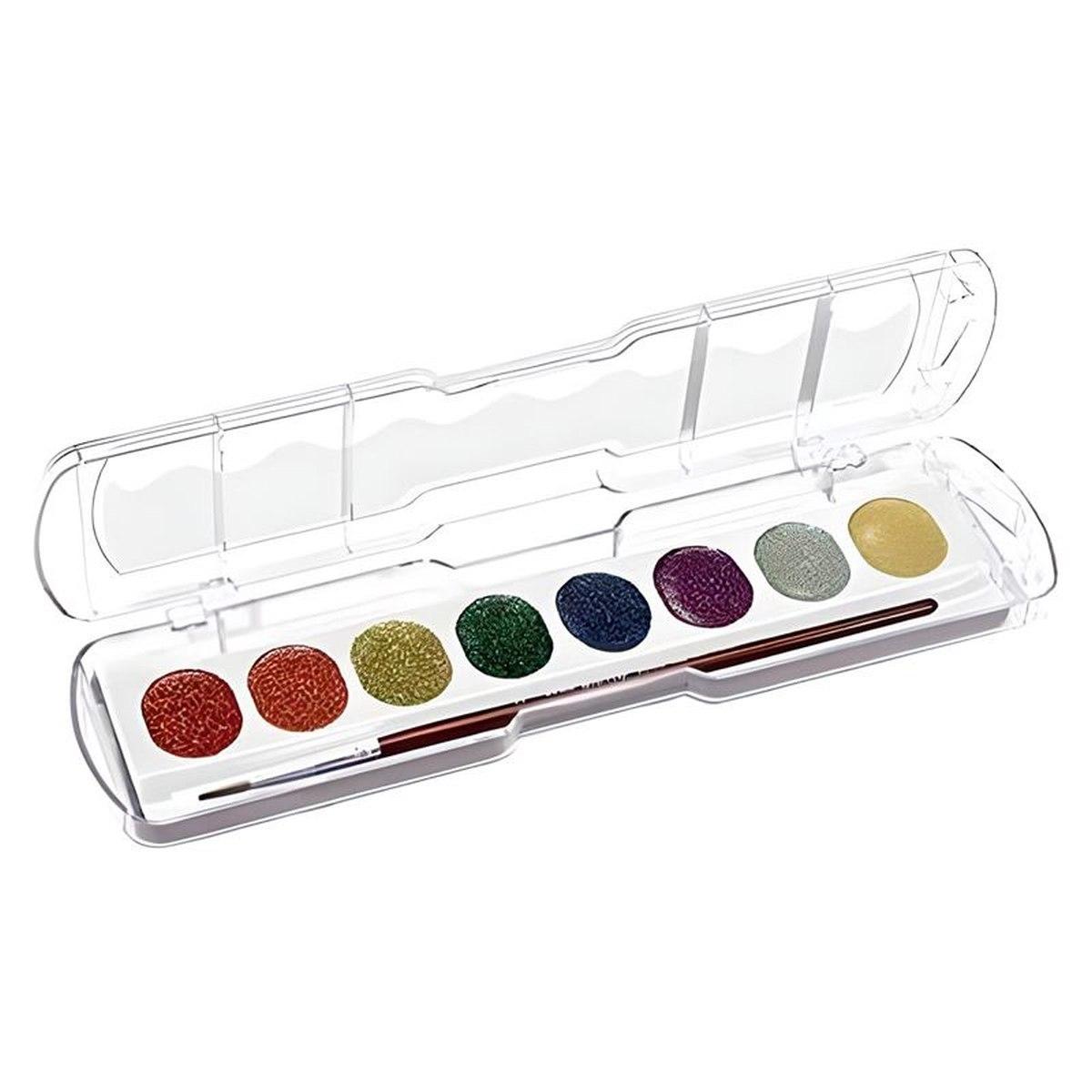 Scatola 8 acquerelli giotto glitter