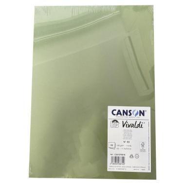 Foglio vivaldi a3 185g verde kaki 89 pz50